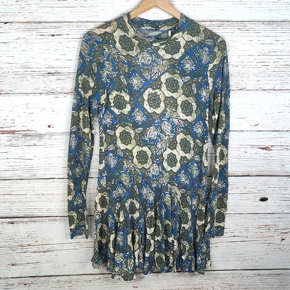 Free People Annabelle Printed Tunic or Mini Dress - Picture 4 of 10